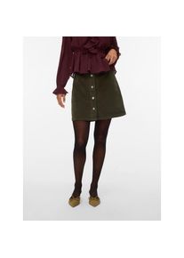 V&eacute;ro Moda Vero Moda, Unisex, Cordrock &raquo;VMETTA HR SHORT CORD SKATER SKIRT NOOS&laquo;, forest night, S (36), Minirock von Vero Moda