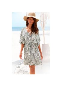 s.Oliver, Unisex, s.Oliver Longtunika &raquo;aus gekreppter Viskose mit verstellbarer Taille&laquo; kurzes Sommerkleid, Blusenkleid, Strandkleid, Beach Cover-up, 
