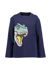 Blue Seven, Unisex, Langarmshirt Baumwolle, mit tollem Dino-Motiv, nachtblau, 104, Longsleeve von Blue Seven