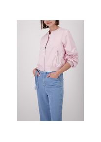 monari, Unisex, Bomberjacke &raquo;Jacke Nylon&laquo; ohne Kapuze mit Reissverschlusstaschen, rosa, 44, Jacke in angesagter Trendfarbe von monari