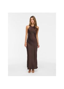 Vila, Unisex, Maxikleid &raquo;VIRAVENNA S/L ANKLE DRESS - NOOS/OC&laquo; Kunstfaser, regular fit, coffee bean, 42, N-Gr, Kn&ouml;chellanges Kleid von Vila