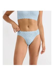 Sloggi, Unisex, Sloggi Slip &raquo;ZERO Feel Bliss&laquo; unsichtbar, mit Spitzenoptik, mit hohem Beinausschnitt, light blau, XS, Unisexslips von Sloggi