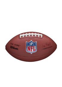 Wilson, Football &raquo;NFL &ldquo;DUKE&rdquo; REPLICA&laquo; f&uuml;r Erwachsene, aus Synthetik, bedruckte Optik, sportlicher Stil, braun, Einheitsgr&ouml;&szlig;e, Football