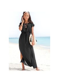 Lascana, Unisex, Lascana Strandkleid &raquo;aus leicht transparenter Webware mit hohen Schlitzen&laquo; Ohne Taschen Maxikleid, Sommerkleid, Leichtes Strandkleid,