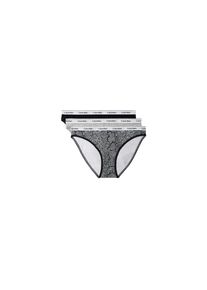 Calvin Klein Underwear, Unisex, Bikinislip &raquo;BIKINI 3PK&laquo; Packung, 3er-Pack, K&ouml;rpernahe Passform mit elastischem Bund, schwarz, grau heather, marble 