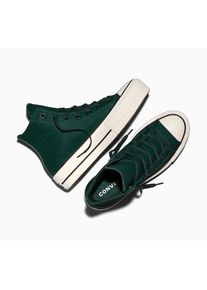 Converse, Unisex, Sneaker &raquo;CHUCK TAYLOR ALL STAR LIFT PLATFORM WATER-REPELLENT&laquo; wasserabweisendes Leder, steely pine, egret, schwarz, 36,5, 