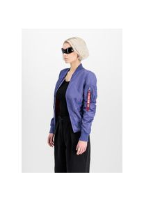 Alpha Industries, Unisex, Bomberjacke &raquo;MA-1 TT Light W&laquo;, night lila, XS, TT-Nylon Stoff
