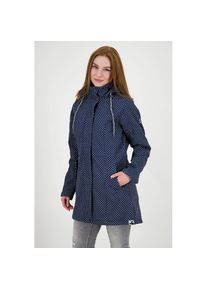 DEPROC Active, Unisex, DEPROC Active Softshellmantel &raquo;TWIN PEAK DOTS WOMEN&laquo; auch in Grossen Gr&ouml;ssen erh&auml;ltlich, navy, 48 (XL), Softshellmantel aus 