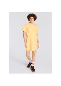 adidas Sportswear, Unisex, adidas Sportswear Shirtkleid &raquo;W 3S T DRE&laquo;, semi ice tangerine, wei&szlig;, S, N-Gr, Stylish T-Shirt-Kleid mit lockerer Passform 