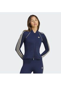 adidas Performance, Unisex, adidas Performance Langarmshirt &raquo;OG SP MIDLAY&laquo;, night indigo, M, Schmal geschnittenes Hemd mit Zwei-Wege-Reissverschluss 