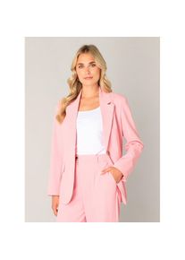 Base Level, Unisex, Jackenblazer &raquo;Yella&laquo; mit 1-Knopf-Verschluss und Viskose, soft pink, 38, Unisex-Blazer / Kurzjacken von Base Level