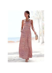 Vivance, Unisex, Maxikleid &raquo;mit grafischem Alloverdruck und Taschen&laquo; Eingrifftaschen langes Sommerkleid, Strandkleid, Druckkleid, Viskosekleid, 