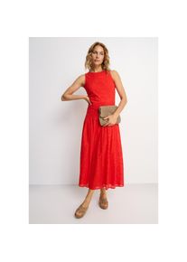 Buffalo, Unisex, Spitzenkleid &raquo;in Maxil&auml;nge mit modischer Lochstickerei&laquo; Ohne Taschen elegantes Sommerkleid, Maxikleid mit Stickerei, A-Linie, 