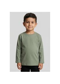 name it, Unisex, Langarmshirt &raquo;NMMVOBBO LS NREG TOP NOOS&laquo; in Basic-Form, shadow, 110, Langarm T-Shirt, ideal f&uuml;r k&uuml;hlere Tage