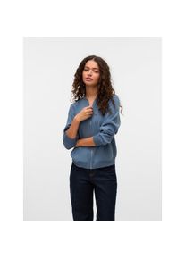 V&eacute;ro Moda Vero Moda, Unisex, Bomberjacke &raquo;VMCOCO L/S BOMBER NOOS&laquo; Materialmix, china blau, M, &Uuml;bergangsjacke von Vero Moda