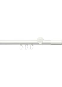 Liedeco, Gardinenstange &raquo;Innenlaufgarnitur 20 mm Power Zylinder&laquo; &Oslash; 20 mm 1 l&auml;ufig-l&auml;ufig Fixmass Gardinenstange Komplett, wei&szlig;, Aluminium, 1 Stk.