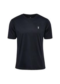 Hummel, Unisex, Hummel Trainingsshirt &raquo;HMLPULSE TRAINING T-SHIRT S/S&laquo; kurze &Auml;rmel, atmungsaktiv, schnell trocknend, schwarz, XL, Interlock-Material 
