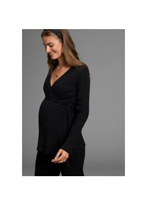 Neun Monate, Unisex, Umstandsshirt &raquo;Stillshirt, Wickelrippenshirt f&uuml;r Schwangerschaft und Stillzeit&laquo; Wickelshirt aus Rippware f&uuml;r Schwangerschaft und 