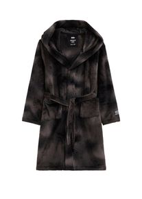 WE Fashion Bademantel Jungen Gr&ouml;&szlig;e 158/164 umbra / dunkelbraun / schwarz