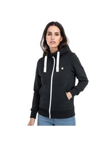 Deproc Active, Unisex, DEPROC Active Kapuzensweatjacke &raquo;FinjaCMYK II&laquo; weiche Fleecejacke mit K&auml;ngurutasche, schwarz, 46 (L), Modische Sweatjacke f&uuml;r 