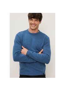 Bruno Banani, Unisex, Strickpullover &raquo;in hochwertiger Wolloptik&laquo; Woll-Look mit pflegeleichtem Tragekomfort. Ohne kratzendes Tragegef&uuml;hl, blau meliert,