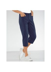 Casual Looks, Unisex, Caprihose, nachtblau, 48, Normalgr&ouml;ssen, Capri-Hose mit Tunnelzug am Beinabschluss