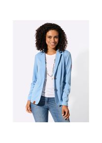 Casual Looks, Unisex, Jackenblazer &raquo;Jersey-Blazer&laquo;, eisblau, 48, mit 20% Viskose