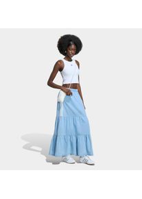 adidas originals, Unisex, adidas originals Sweatrock &raquo;DENIM SKIRT&laquo; mit l&auml;ssigem Jeansrock-Charakter, aus Baumwolle, f&uuml;r Erwachsene, light denim, XL, 