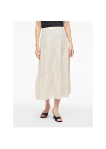 Vila, Unisex, Maxirock &raquo;VIPRISILLA HW ANKLE SKIRT - NOOS&laquo;, super light natural melan, 40, Maxirock von Vila