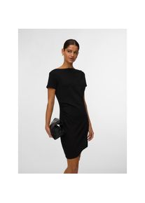 V&eacute;ro Moda Vero Moda, Unisex, Minikleid &raquo;VMMILLE SS SHORT DRESS JRS NOOS&laquo; Materialmix, mit Raffung, schwarz, M, N-Gr, Kurzes Kleid von Vero Moda