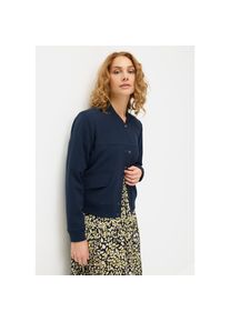 Lascana, Unisex, Lascana Bomberjacke &raquo;mit Druckkn&ouml;pfen und Rippstrickb&uuml;ndchen&laquo; leichte Kurzjacke, l&auml;ssige &Uuml;bergangsjacke, sportlich-chic, navy, 34, 