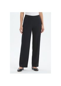 KjBRAND, Unisex, KjBRAND Marlene-Hose mit Taschen, schwarz, 46, N-Gr, Marlene Schlupfhose in Bi-Stretch Kammgarnoptik