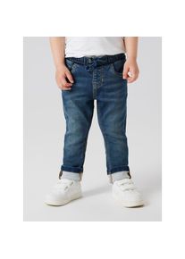 name it, Unisex, Schlupfjeans &raquo;NMMRYAN SLIM SWE JEANS 2472-TH NOOS&laquo; im Jogging Style, vintage dunkelblau denim, 98, N-Gr, Verstellbarer Bund mit 