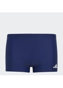 adidas Performance, Unisex, adidas Performance Badehose &raquo;3S BOXER Y&laquo;, dunkelblau, wei&szlig;, 152, N-Gr, Boxer-Badehose mit strapazierf&auml;higer Infinitex 