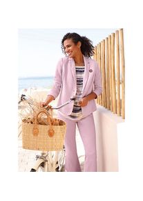 Casual Looks, Unisex, Jerseyblazer &raquo;Jersey-Blazer&laquo;, ros&eacute;, 52, formstabiler Interlock-Jersey