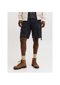 Jack & Jones Jack & Jones, Unisex, Cargoshorts &raquo;JPSTCOLE FRANK CARGO SHORT MID SN&laquo; mit Cargotaschen, schwarz, XS, N-Gr, Shorts von Jack & Jones