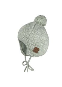 MaxiMo, Unisex, MaxiMo Bommelm&uuml;tze weiche Wollmischung, Bommel, Bindeband, gef&uuml;ttert, herbalmeliert, 45, Strickm&uuml;tze von MaxiMo