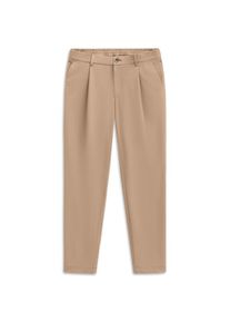 Bugatti, Unisex, Bugatti Bundfaltenhose &raquo;Tapered Fit&laquo; mit Flexcity Performance Stretch, 30, beige, 33, L&auml;nge 32, Reissverschluss & Knopf &ndash; klassisch &