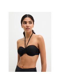 Marc O'Polo Marc O'polo, Unisex, Marc O'Polo Bandeau-Bikini-Top &raquo;Abstract Floral AOP&laquo;, schwarz, 80, Cup A, GRS-zertifizierte Badeanz&uuml;ge &ndash; schnell trocknend, mit 