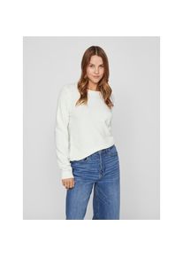 Vila, Unisex, Rundhalspullover &raquo;VIRIL O-NECK L/S KNIT TOP - NOOS&laquo; Viskosemischung, regular fit, wei&szlig; alyssum, XL, Basic Pullover von Vila