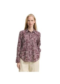 Tom Tailor, Unisex, Tom Tailor Hemdbluse mit Muster, dunkelrot abstract, 46, Bluse von Tom Tailor