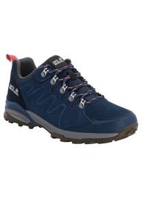 Jack Wolfskin, Unisex, Wanderschuh &raquo;REFUGIO TEXAPORE LOW W&laquo; wasserdicht, Trekkingschuh, dunkelblau, grau, 40,5, Wasserdichte TEXAPORE-Membran f&uuml;r 