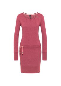 Ragwear, Unisex, Jerseykleid &raquo;ALEXA&laquo; mit Kordelzug und kontrastigen Zierperlen-Besatz, rose 4041, M (38), N-Gr, Vegan hergestelltes Shirtkleid "Alexa"