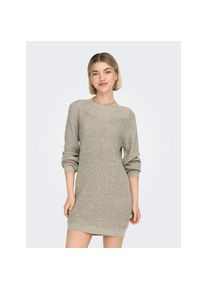 Jacqueline de Yong Jdy, Unisex, JDY Minikleid &raquo;JDYWHITNEY MEGAN L/S BOAT DRESS KNT NOOS&laquo; Sommerkleid, cement detail:w schwarz ply, L, N-Gr, Pflegeleichtes Material: 88% 