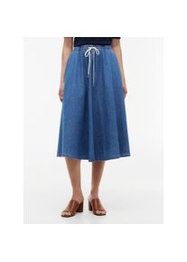 Tommy Hilfiger, Unisex, Jeansrock &raquo;MIDI FLARED SKIRT MIA RW&laquo; Baumwolle, in ausgestellter Form, mia, S (36/38), Weiter Jeansrock von Tommy Hilfiger 