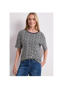 Street One, Unisex, Street One Shirttop Sommershirt mit Allover-Print, tiefblau, 34, Top f&uuml;r Unisex von Street One