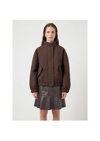 Y.A.S, Unisex, Blouson &raquo;YASFIPURA LS QUILTED JACKET S. NOOS&laquo; ohne Kapuze Kunstfaser, elastische B&uuml;ndchen, chocolate braun, 36, Leicht gef&uuml;tterte Jacke