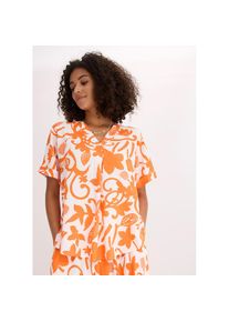 bonprix, Unisex, bonprix Tunika mit floralem Druck, aus fliessender Viskose, wollwei&szlig;, mango floral, 42, Eleganter Stil f&uuml;r einen stilvollen Auftritt 