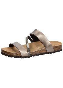 Lico, Unisex, Hausschuh &raquo;Pantolette Bioline Glitter&laquo;, braun, 36, Bequeme Unisex-Pantolette mit ergonomischem Fussbett