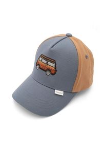 MaxiMo, Unisex, MaxiMo Baseball Cap 1 Stk. Basecap, Camping-Bus, Klettverschluss, Unisex, blau, braun, 53/55, Niedliche Camping-Bus-Stickerei als 